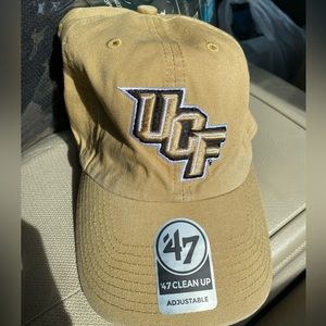 NCAA UCF Knights 47 Brand Clean Up Adjustable Old Gold Hat Cap - NWT